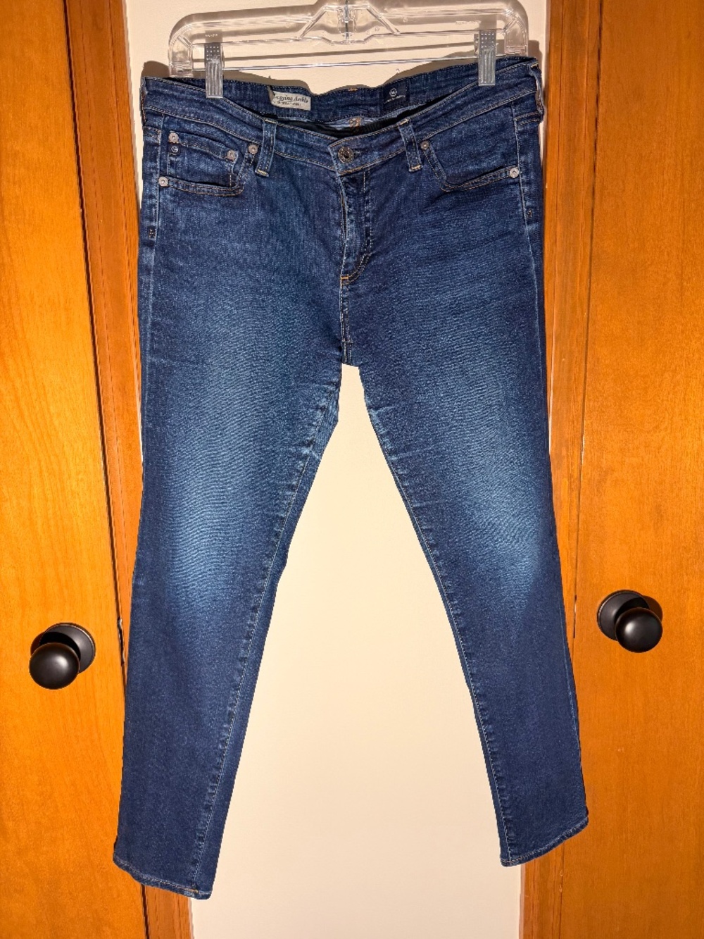 AG Adriano Goldschmied "Legging Ankle" Super Skinny — Medium Wash, Size 30R